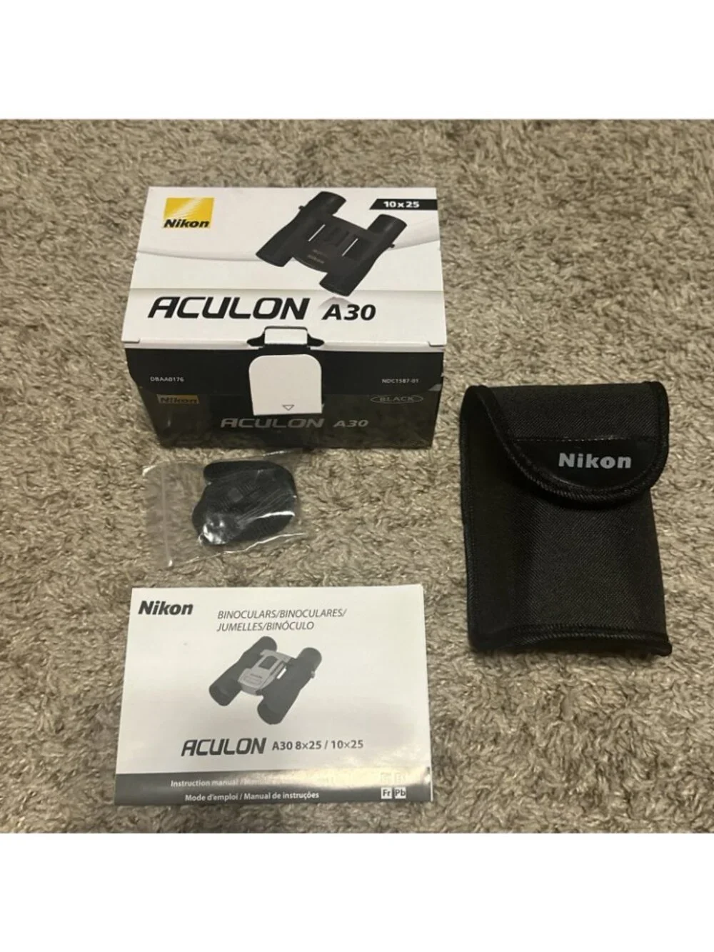 Nikon ACULON A30 Binoculars - 10x25 Black New